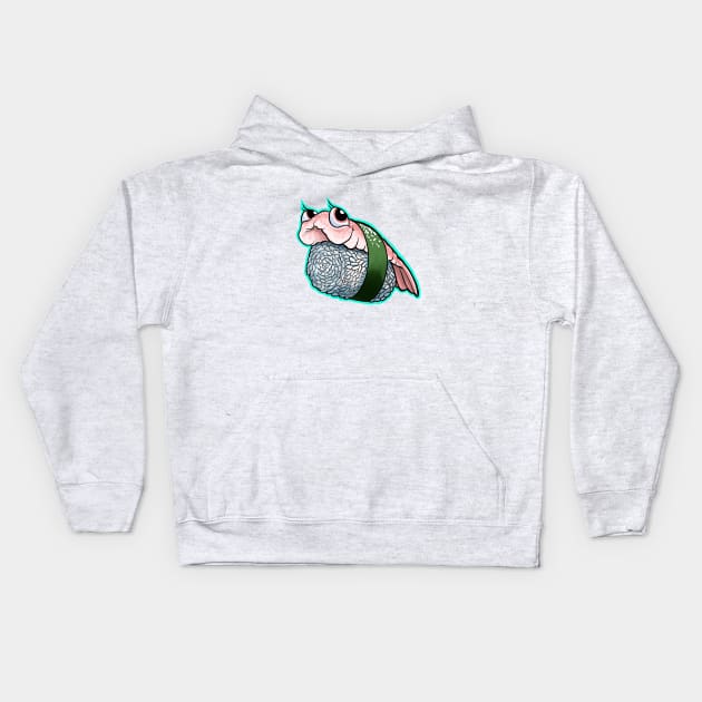 Prawn Sushi Kids Hoodie by Tattoos_by_George